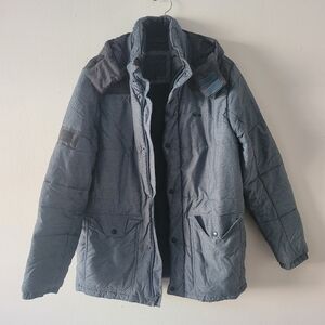 Oakley Mens Winter Softshell Jacket Large Blue Gray